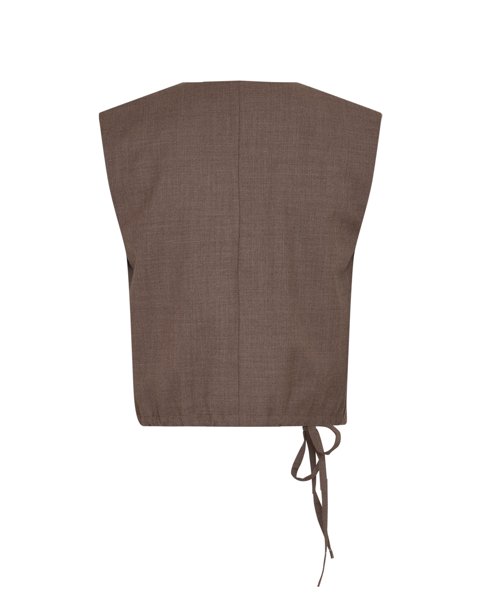 MSCHNeel Waistcoat – Chocolate Chip Melange, back