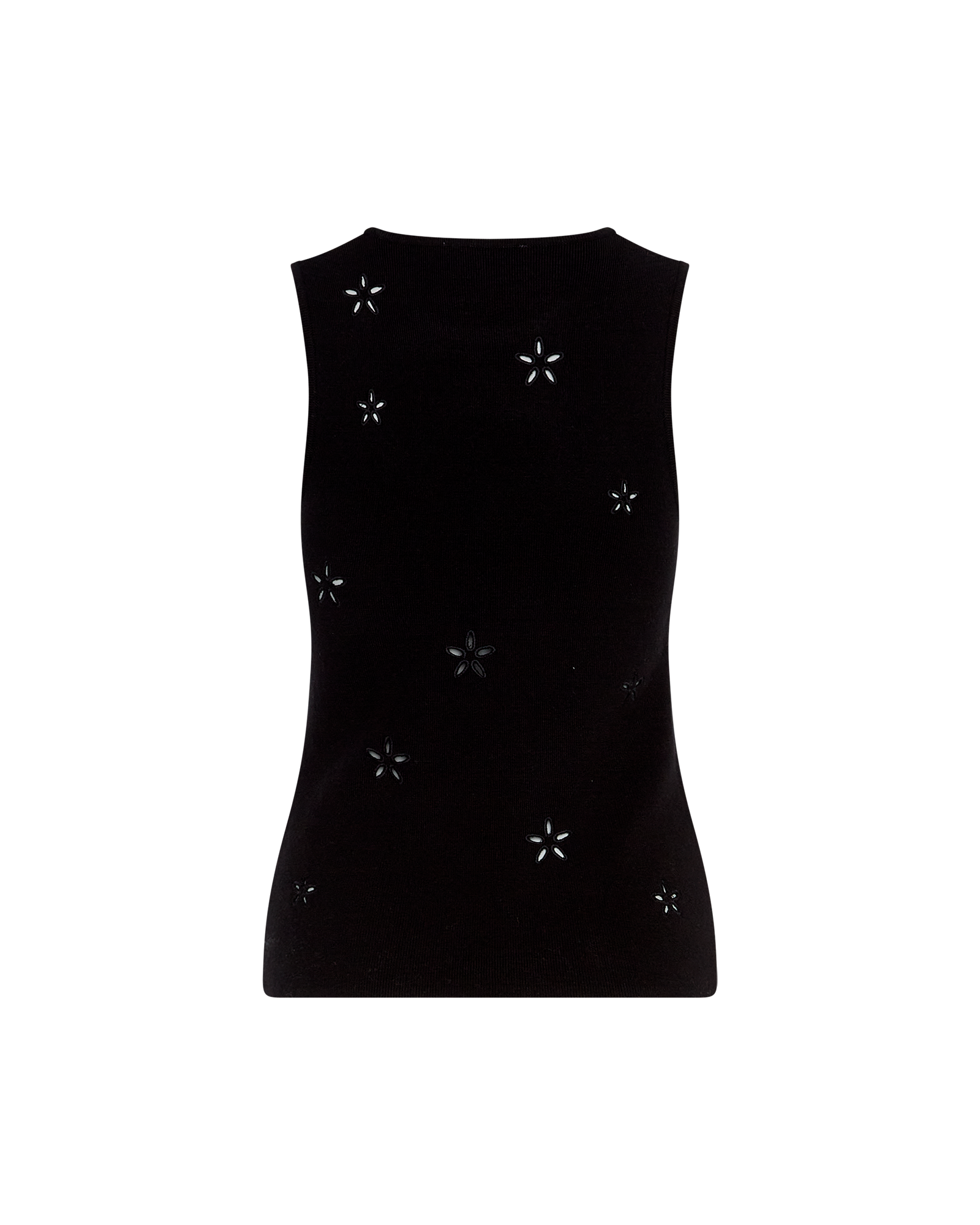 MSCHChristyn Rachelle SL Top EMB – Black, back