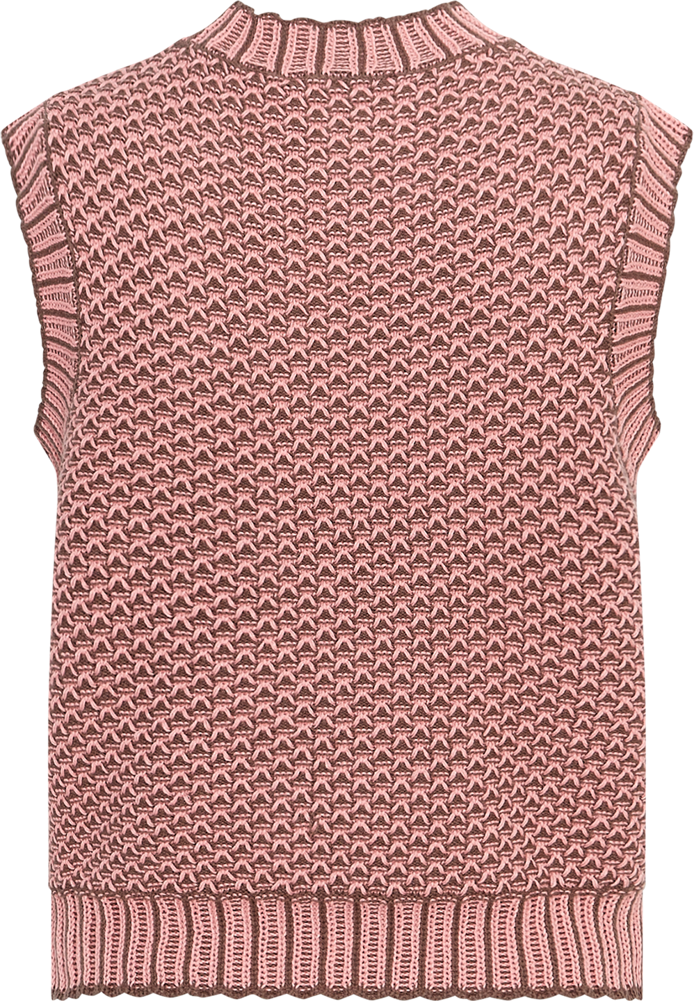 MSCHPilla Vest  – Coffee / Strawberry Ice, back