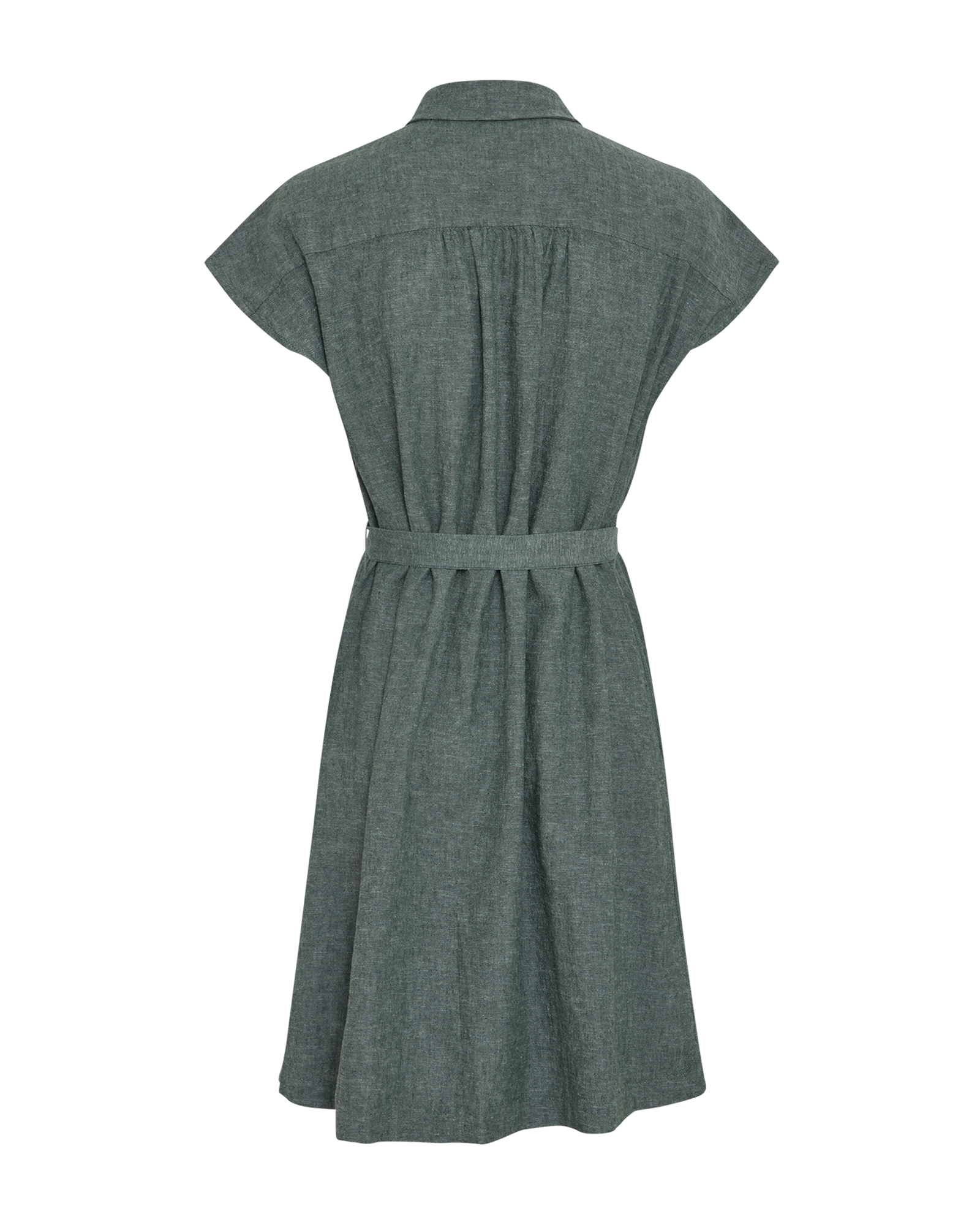 MSCHViana Ginia SS Shirt Dress – Laurel Wreath Melange, back