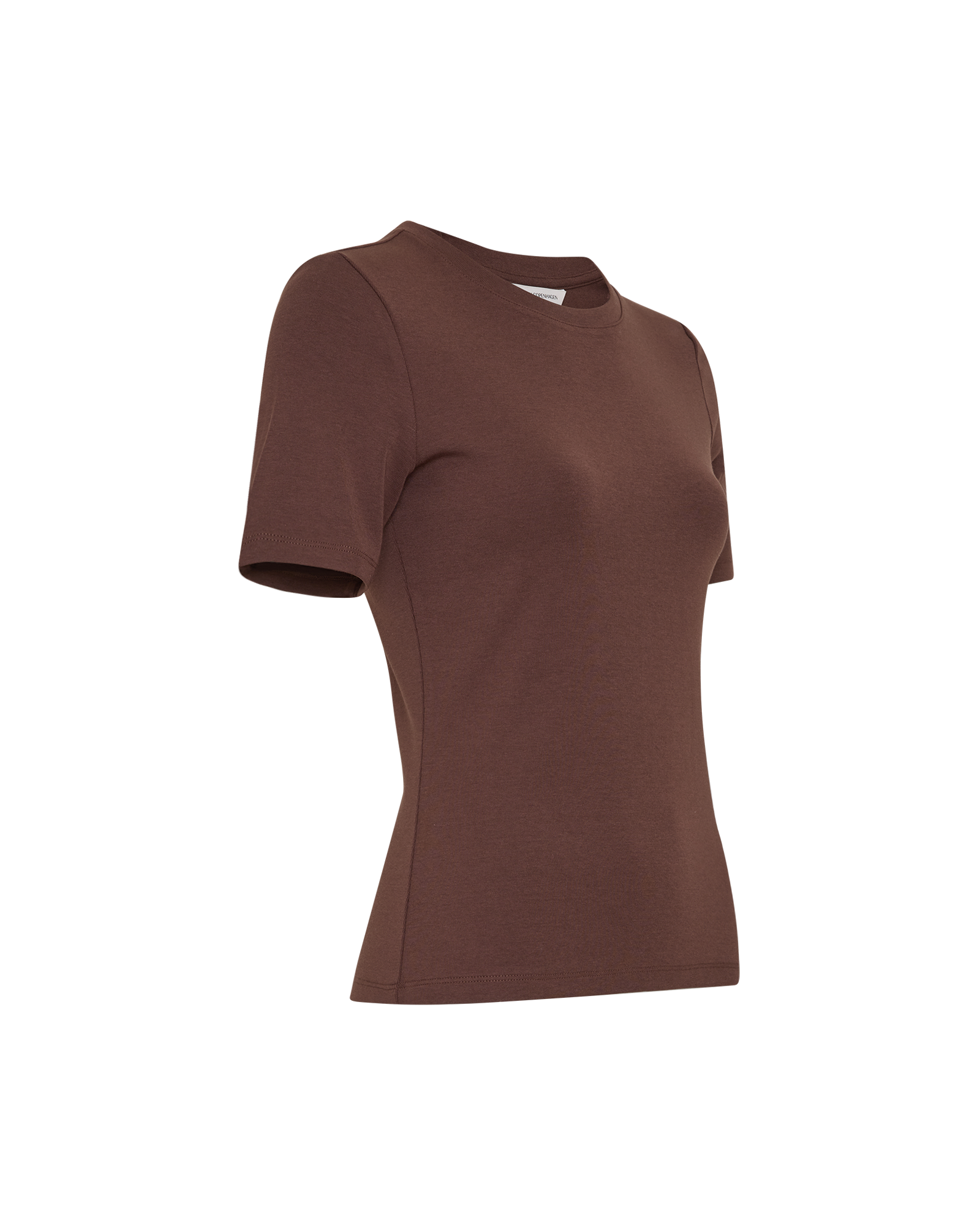 MSCHBlake Jillene SS Top – CHICORY COFFEE, close-up