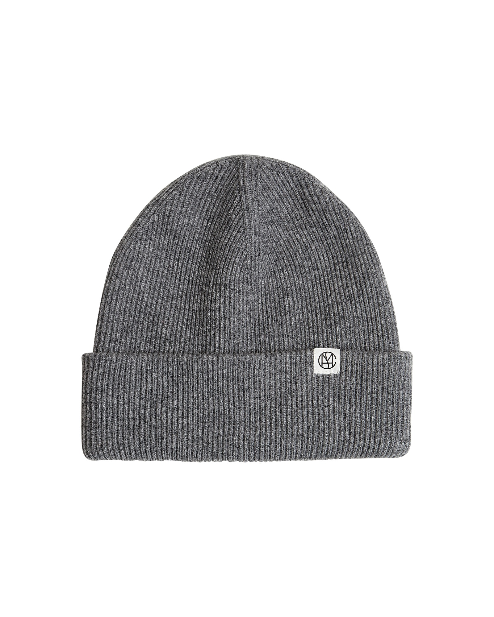 MSCHLowee Icon Beanie – Dark Grey Melange, front