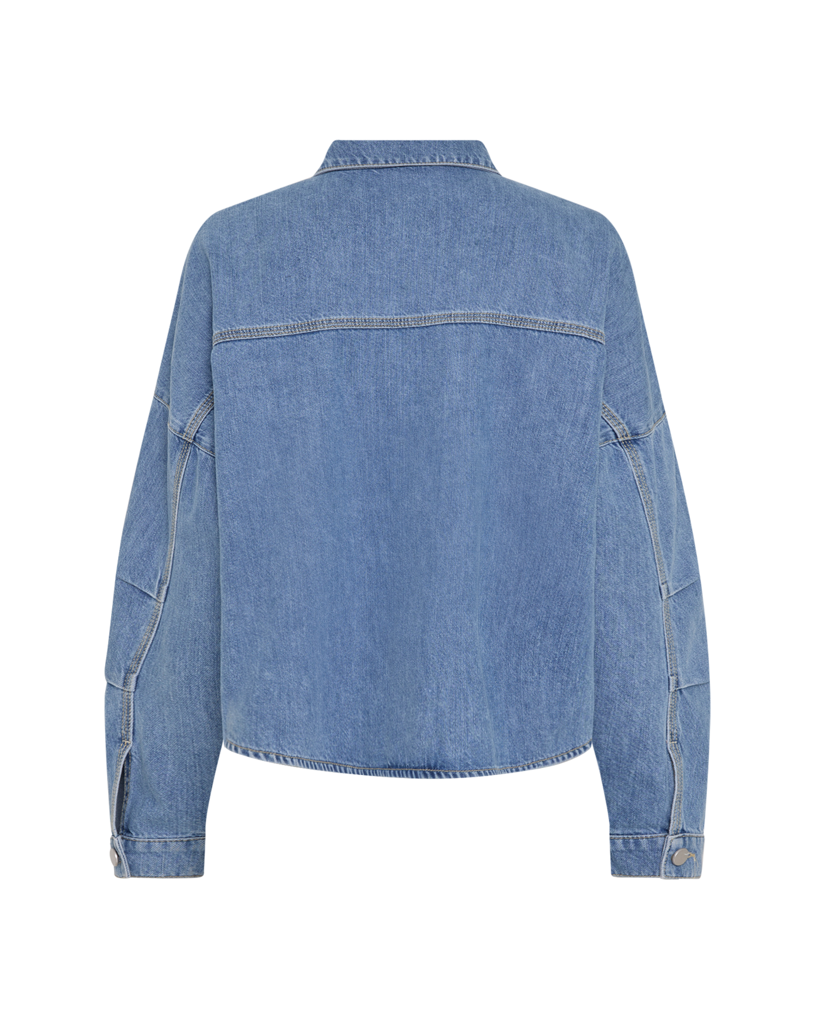 MSCHTexas Lis Denim Shirt – Light Blue Washed, back