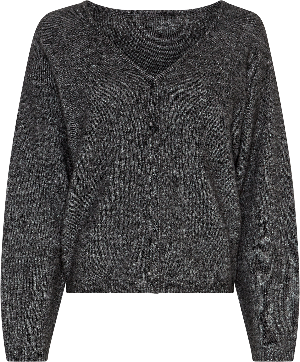 MSCHMilania Hope Cardigan – Dark Grey Melange, front