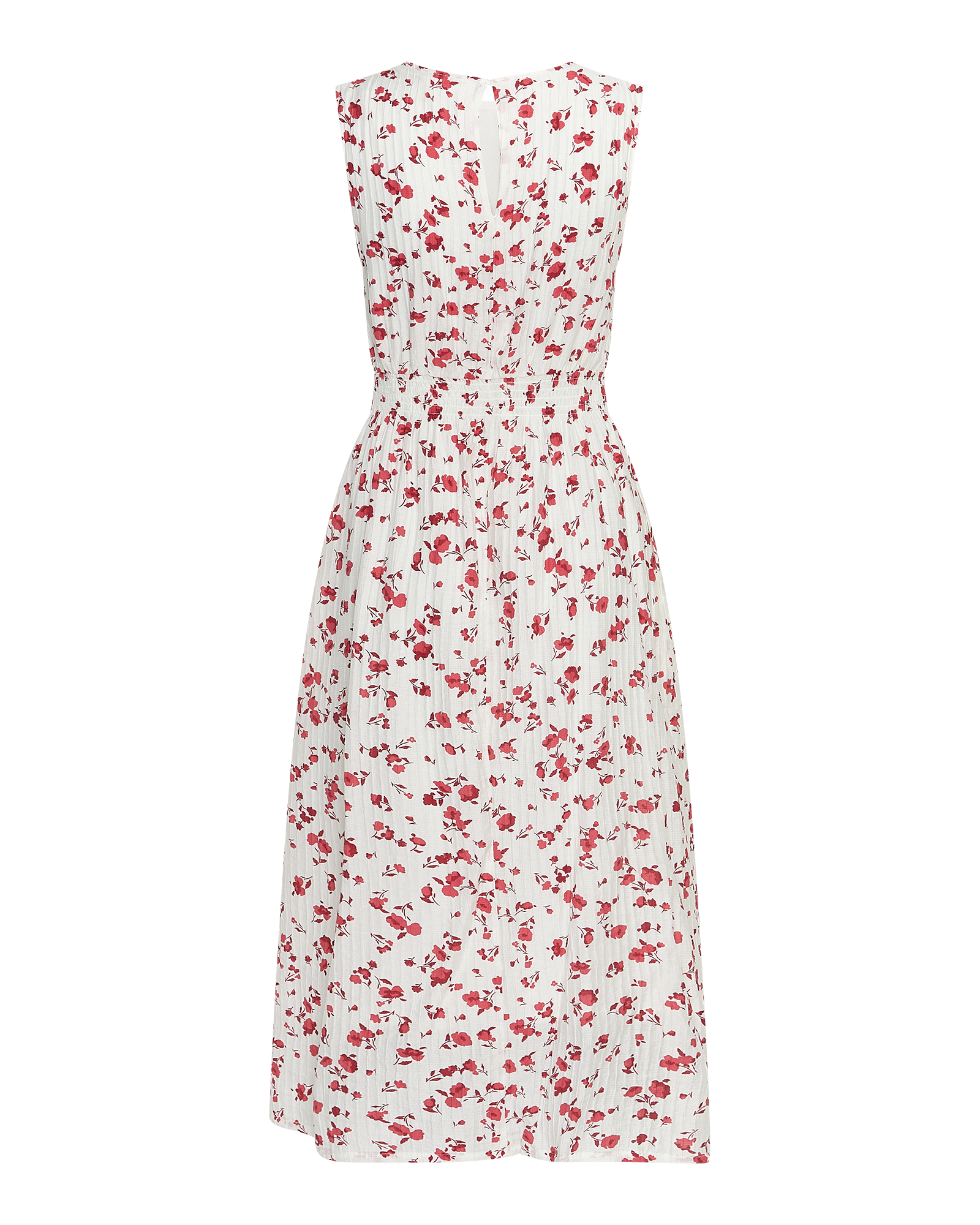 MSCHFalisha SL Dress AOP – Rose Red Flower, back