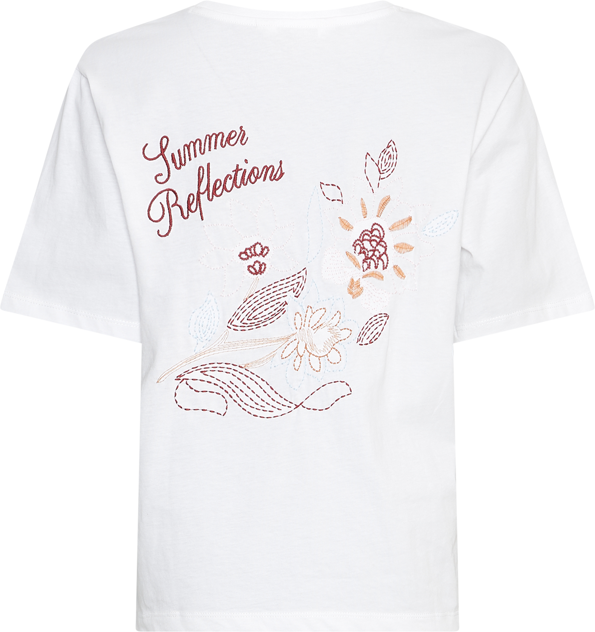MSCHJeanitta Organic Tee EMB – Bright White, back
