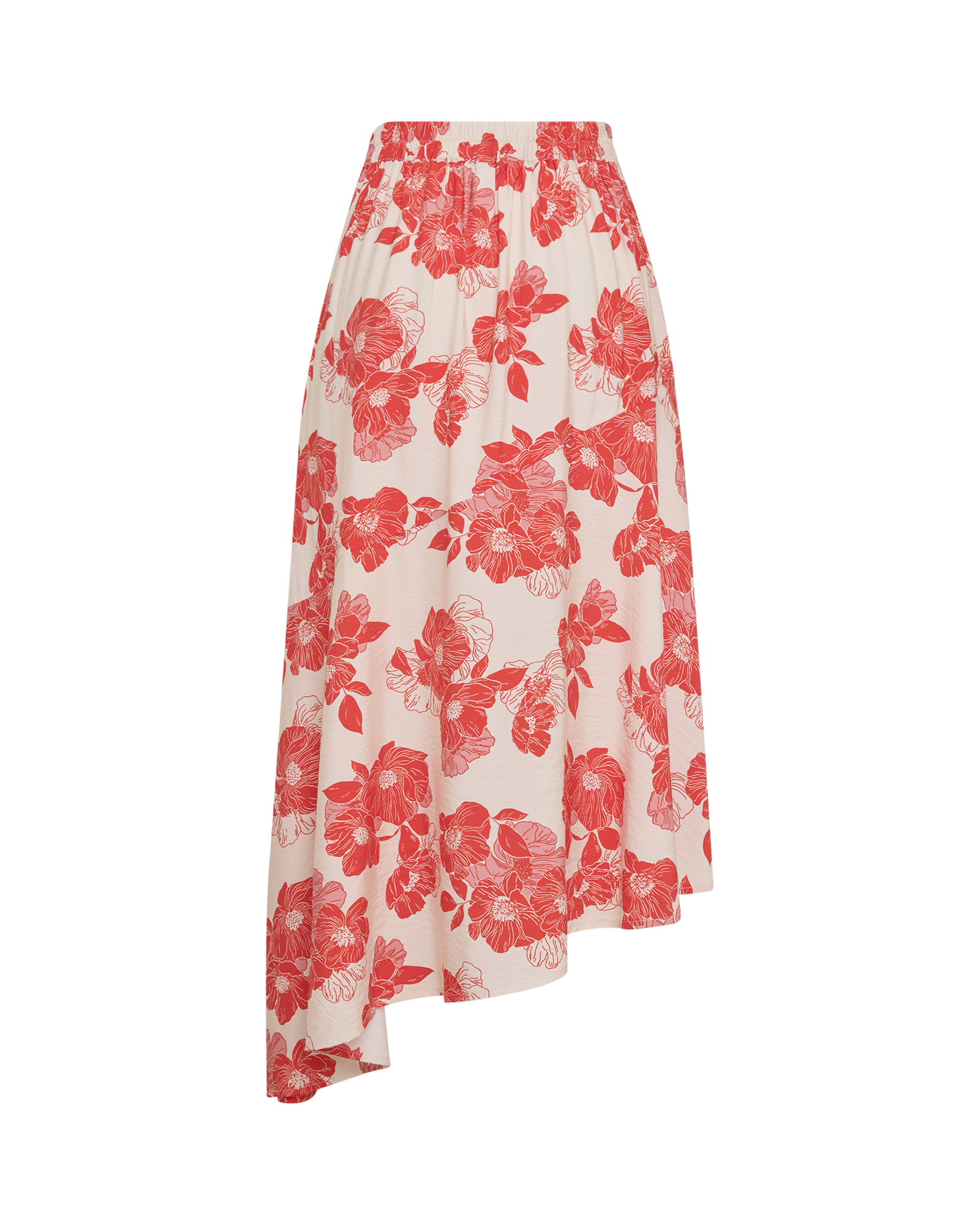 MSCHVilda HW Skirt AOP – ORANGE.COM FLWR, back