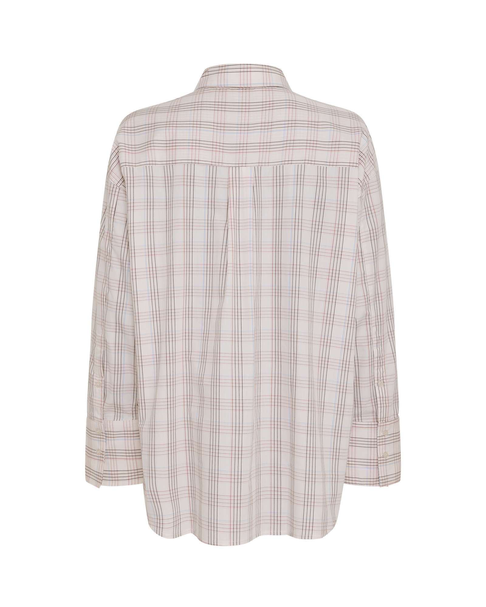 MSCHFaith Selmina Shirt CHK – BIRCH/MARSALA, back