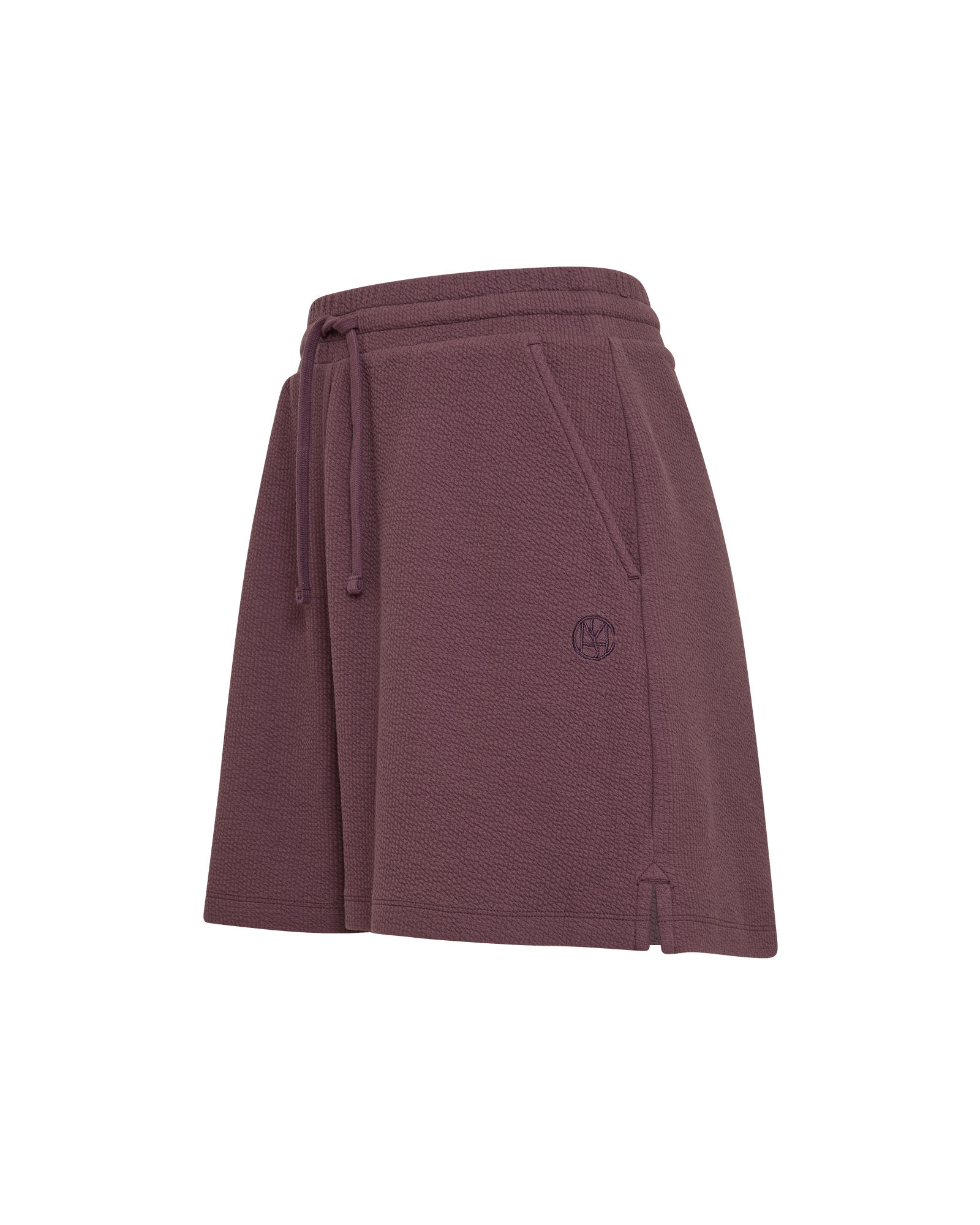 MSCHDori HW Icon Shorts – HUCKLEBERRY, close-up