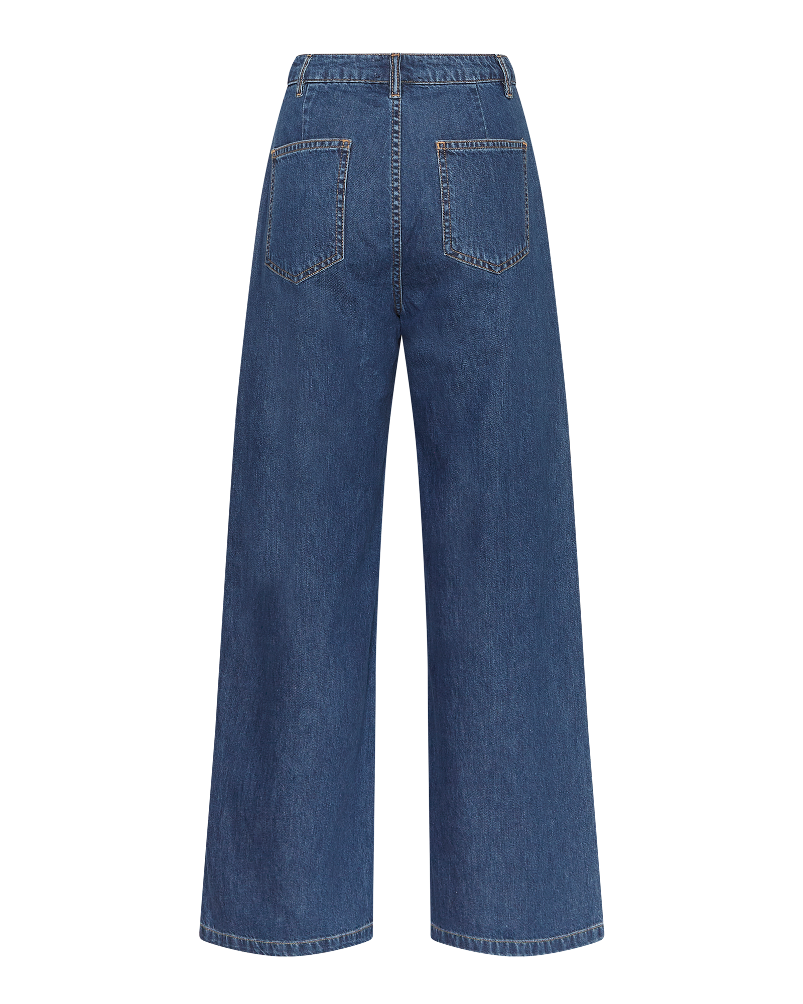 MSCHElena Pants – Mid Blue Washed, back