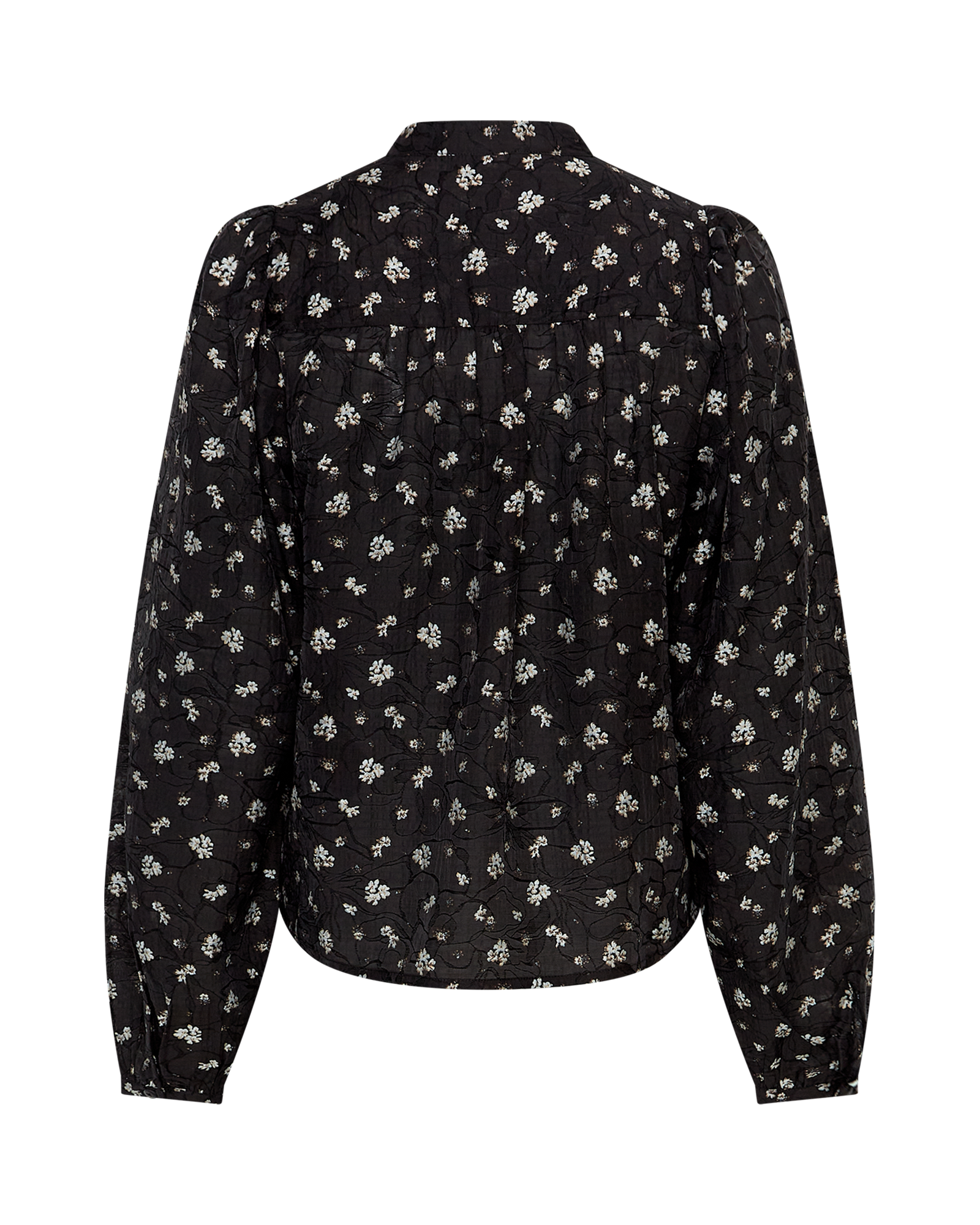 MSCHNancy Shirt AOP – Egret Flower, back