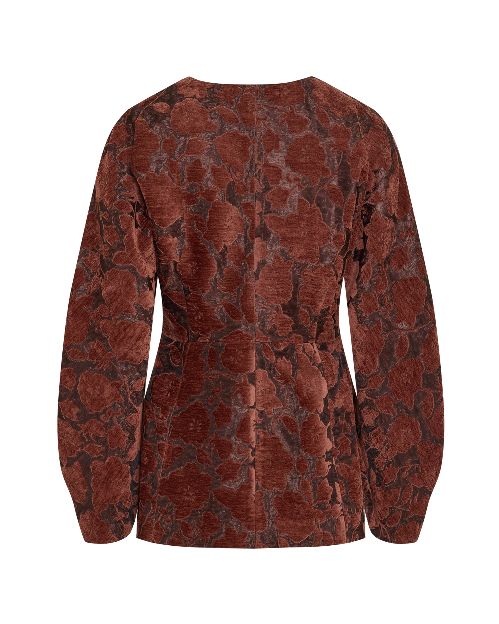 MSCHXenia Blazer – Smoked Paprika / Chocolate Fondant, back