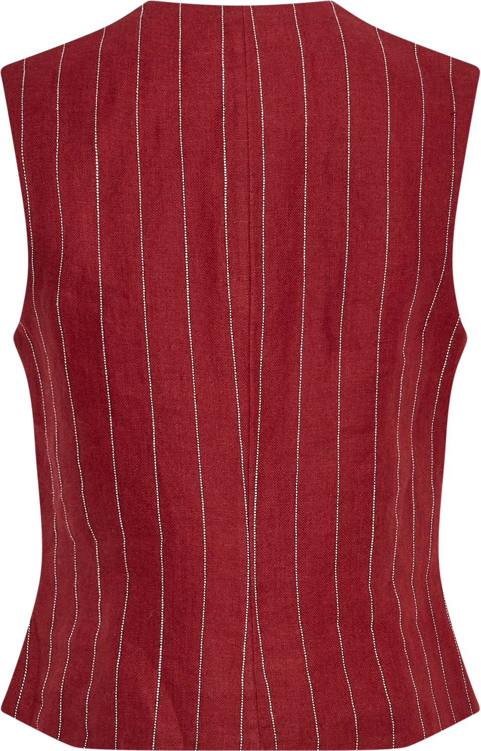 MSCHClaritte Waistcoat STP – Rhubarb / Bleached Sand, back