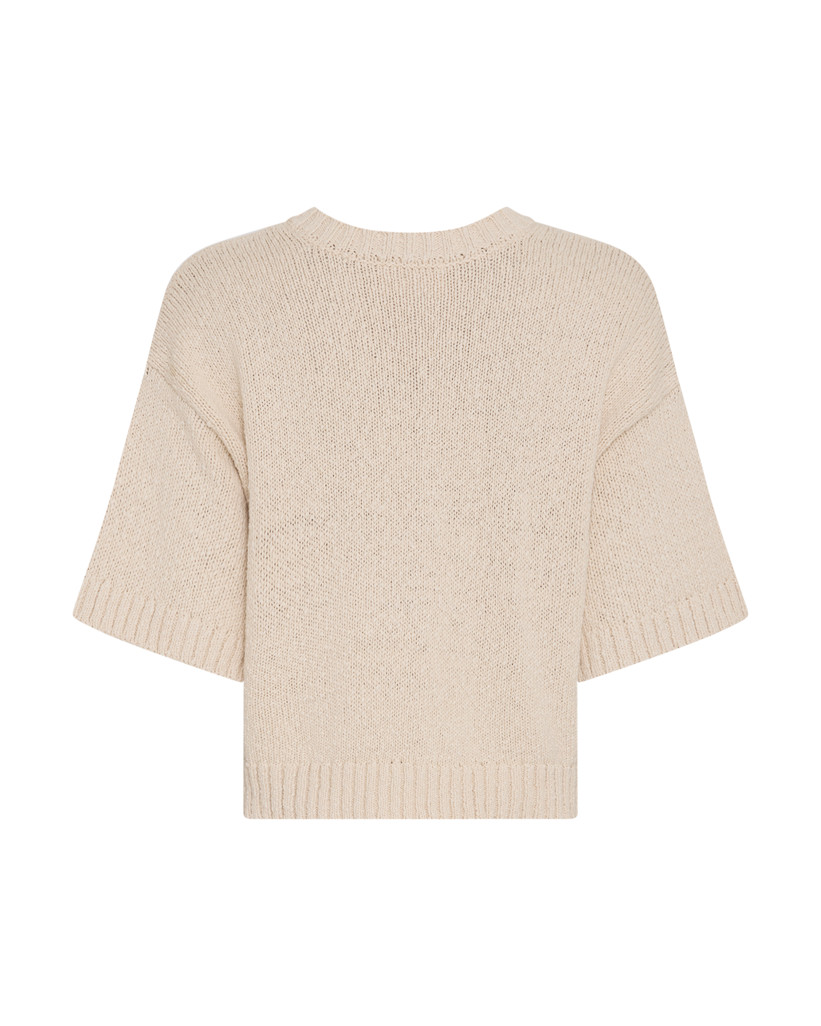 MSCHHannalie 2/4 V Pullover – Bleached Sand, back