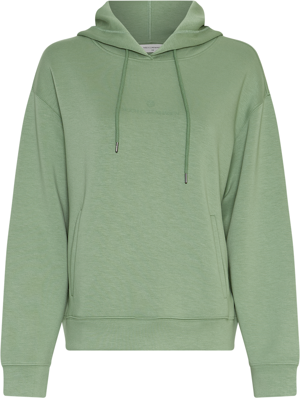 MSCHIma Q Icon Logo Hood Sweatshirt – Green Eyes, front