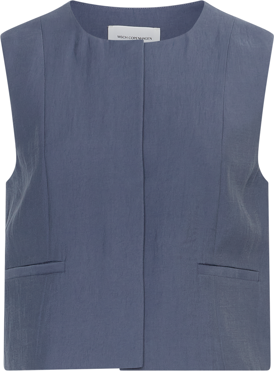 MSCHFrode Waistcoat – Vintage Indigo, front