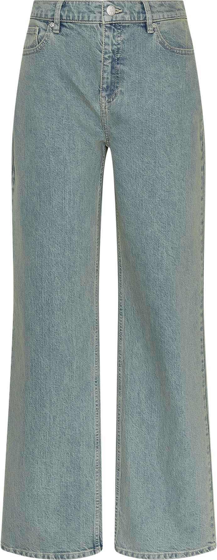 MSCHBine Ada Relaxed Jeans Long – Sand Blue Washed, front