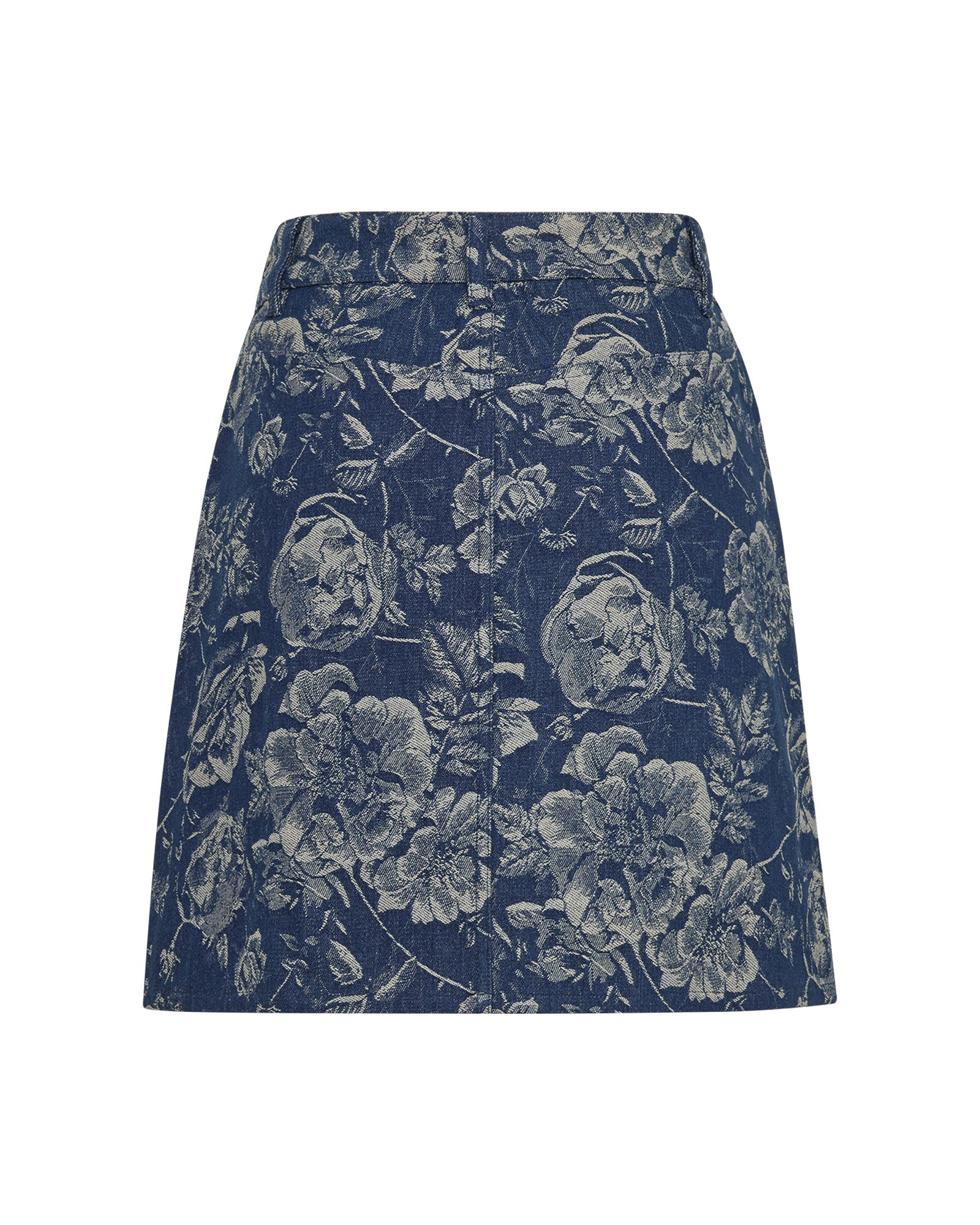 MSCHTita Skirt – Mid Blue Flower, back