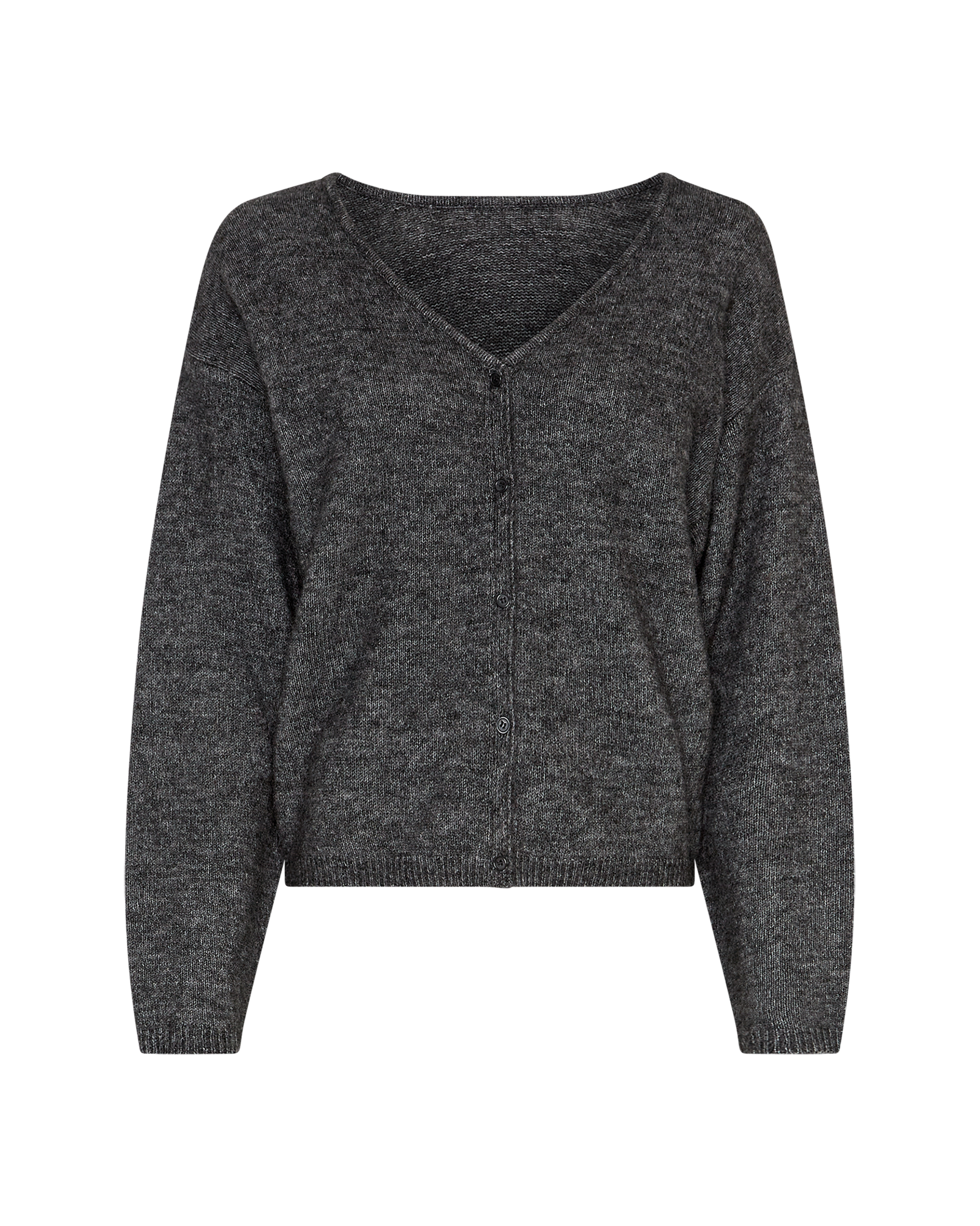 MSCHMilania Hope Cardigan – Dark Grey Melange, front