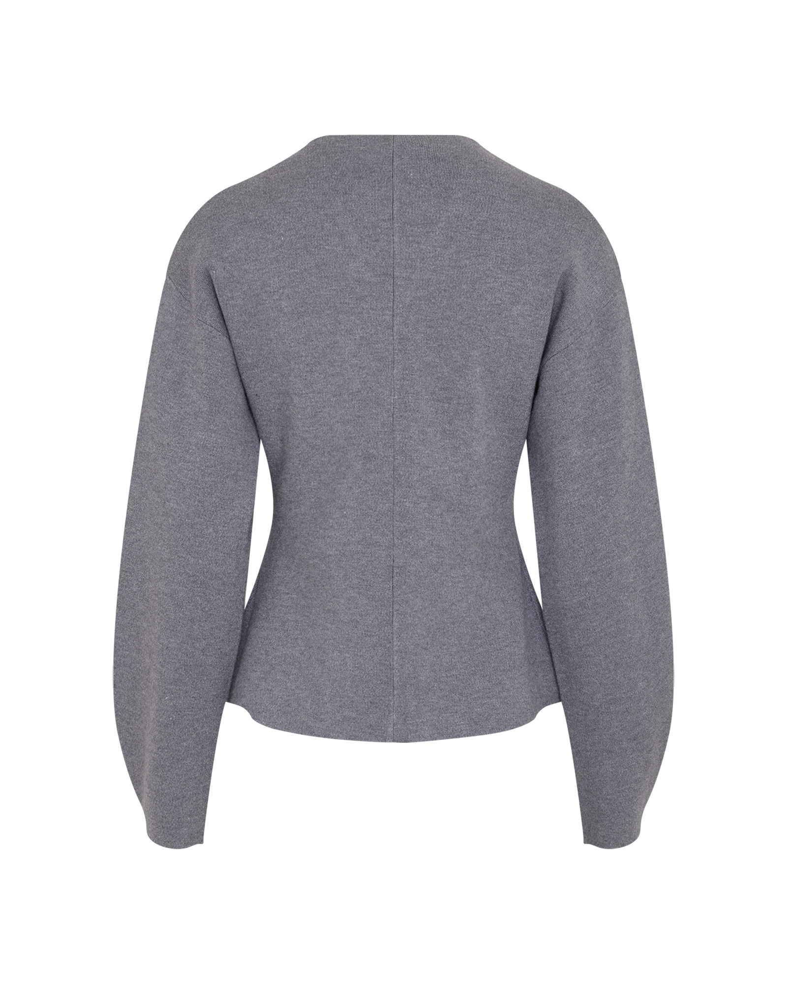 MSCHMercy East Cardigan – Mid Gray Melange, back