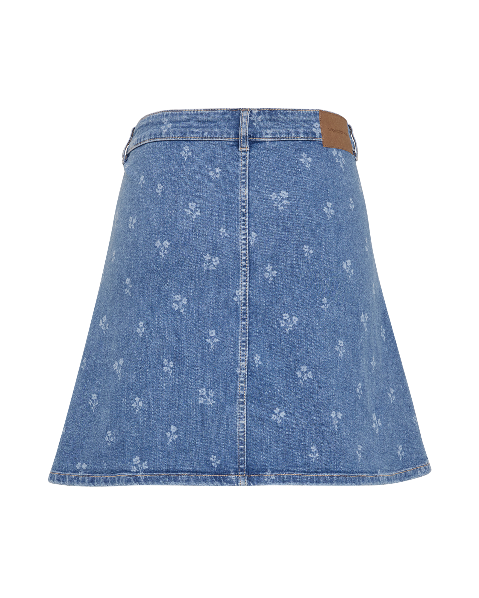 MSCHGine Noa Denim Skirt AOP – M BLUE WASH FLW, back