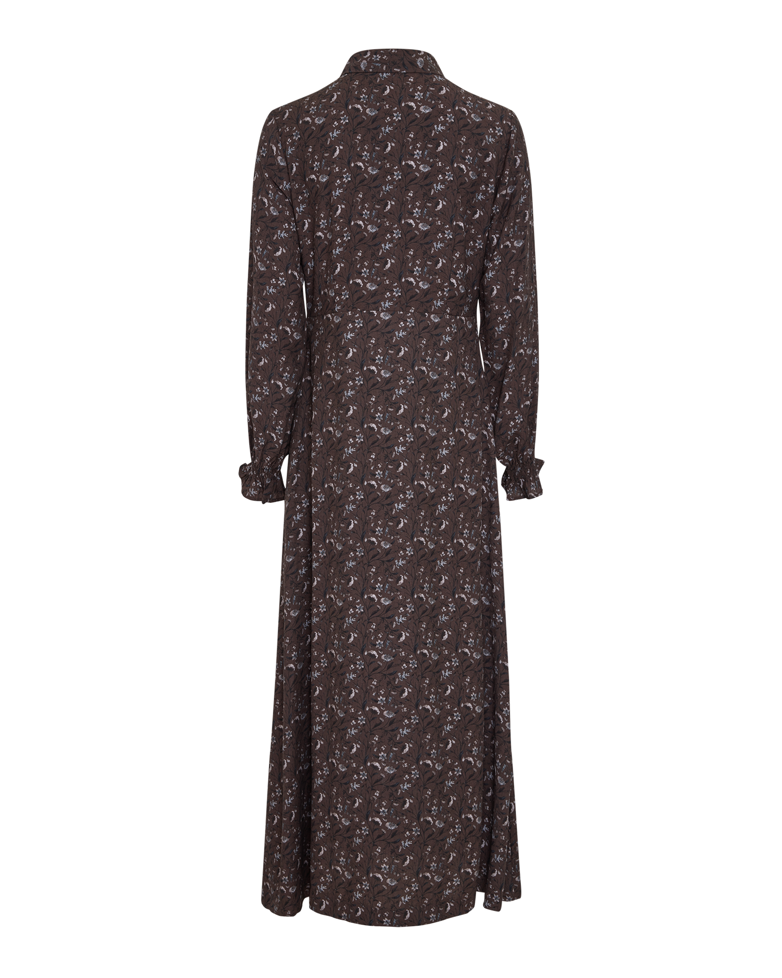 MSCHMichella Shirt Dress AOP – Hot Fudge Flower, back