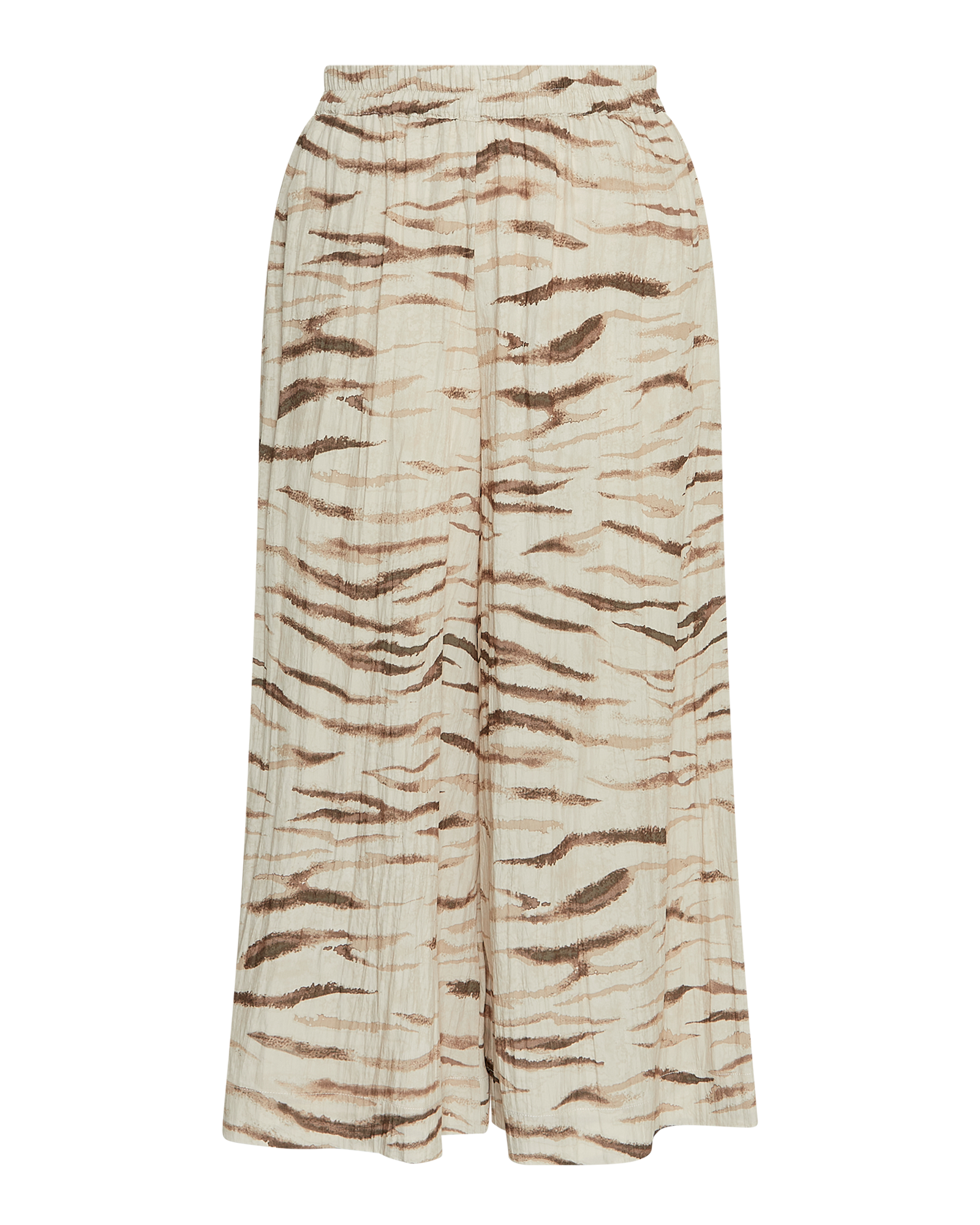 MSCHTania HW Ankel Pants AOP – Oatmeal Zebra, front
