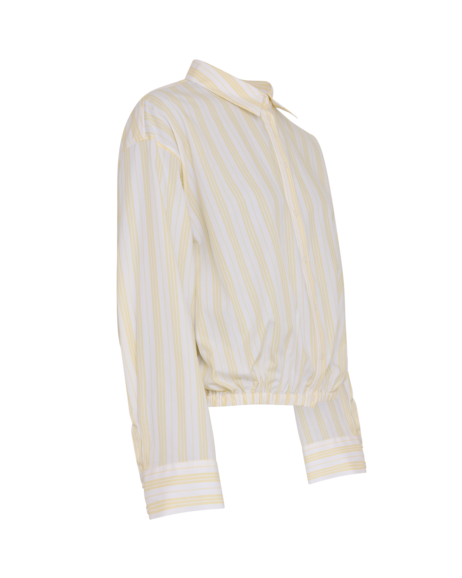 MSCHSia Selmina Shirt STP – B WHITE/M YELLO, close-up