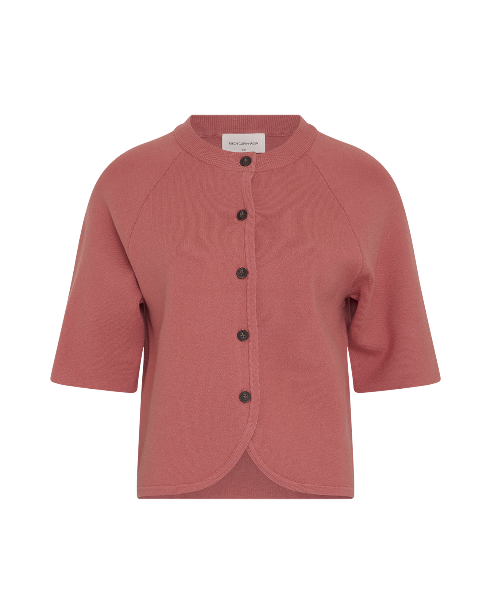 MSCHAubree East 2/4 Cardigan – Faded Rose, front