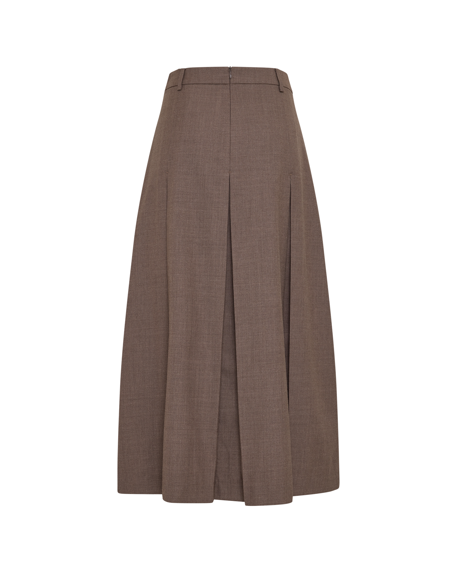 MSCHNeel HW Skirt – Chocolate Chip Melange, back