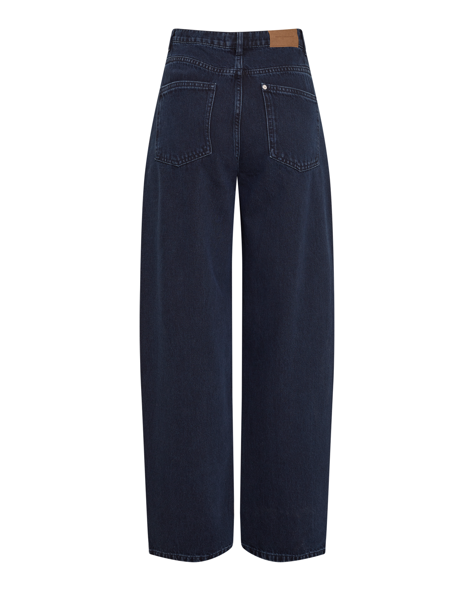 MSCHUtta Evi HW Tapered Jeans – Blue Black Washed, back