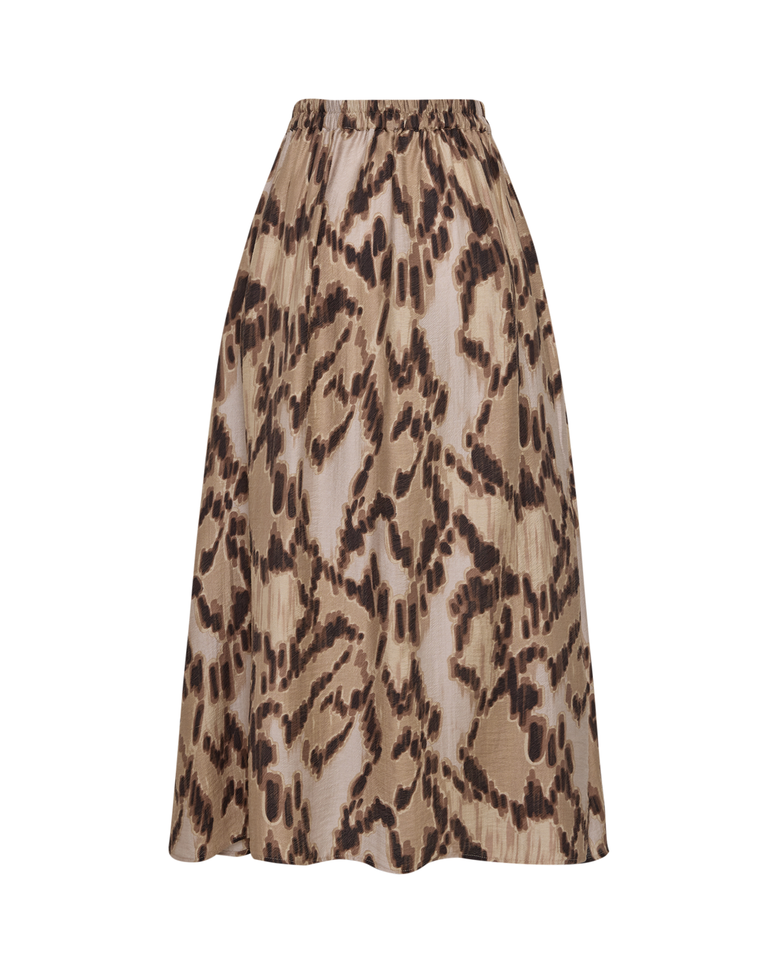 MSCHEline Rianne HW Skirt AOP – Fields Of Rye Abstract, back
