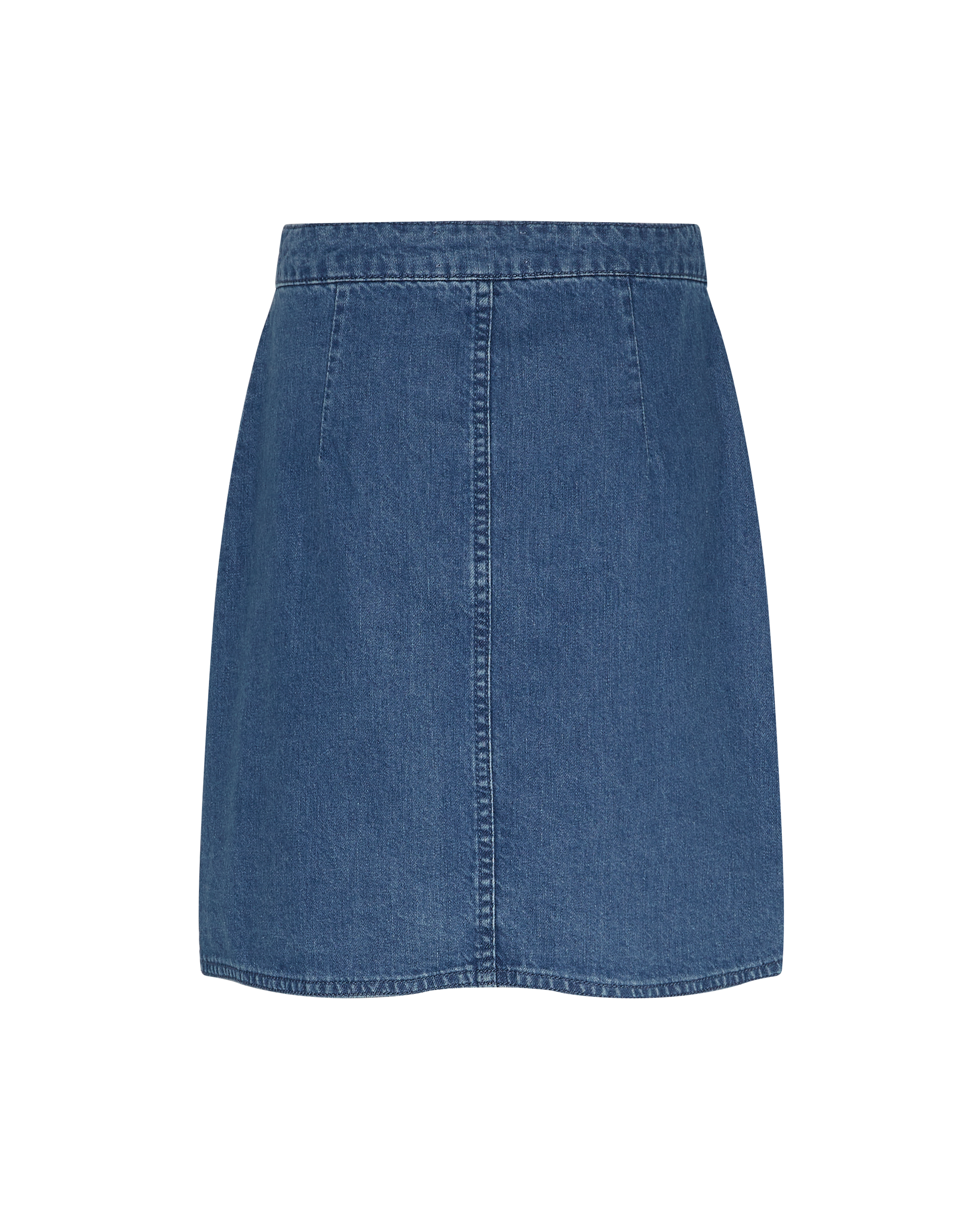 MSCHElena HW Skirt – Mid Blue Washed, back