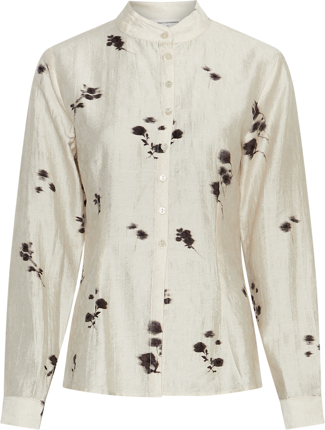 MSCHRianne Shirt AOP – Oatmeal Flower, front