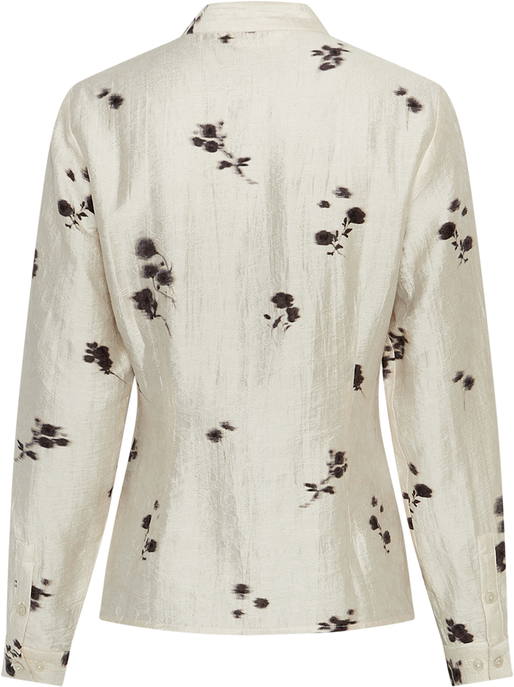MSCHRianne Shirt AOP – Oatmeal Flower, back