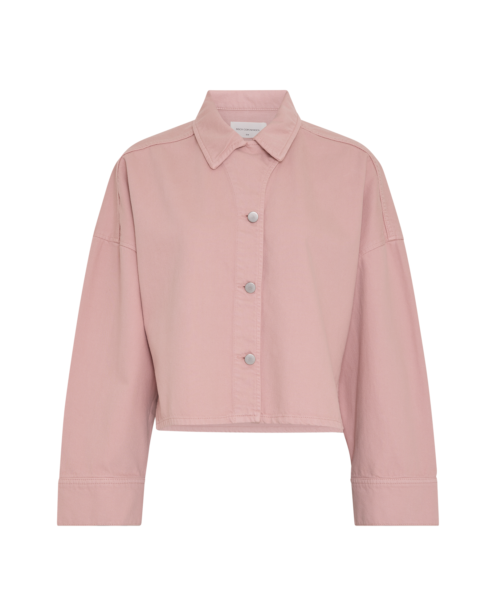 MSCHLoa Ela Denim Shirt – Pale Mauve Washed, front