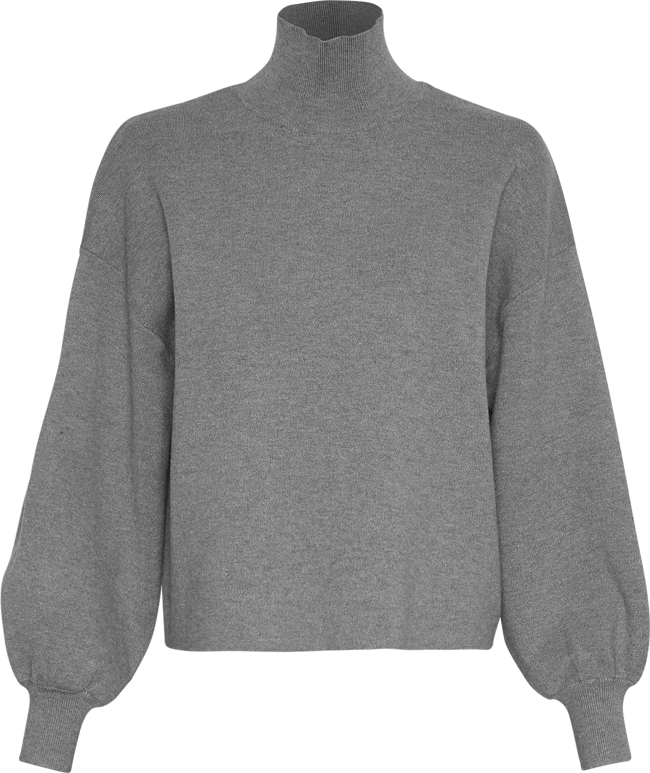 MSCHMercy East M Pullover – Mid Gray Melange, front