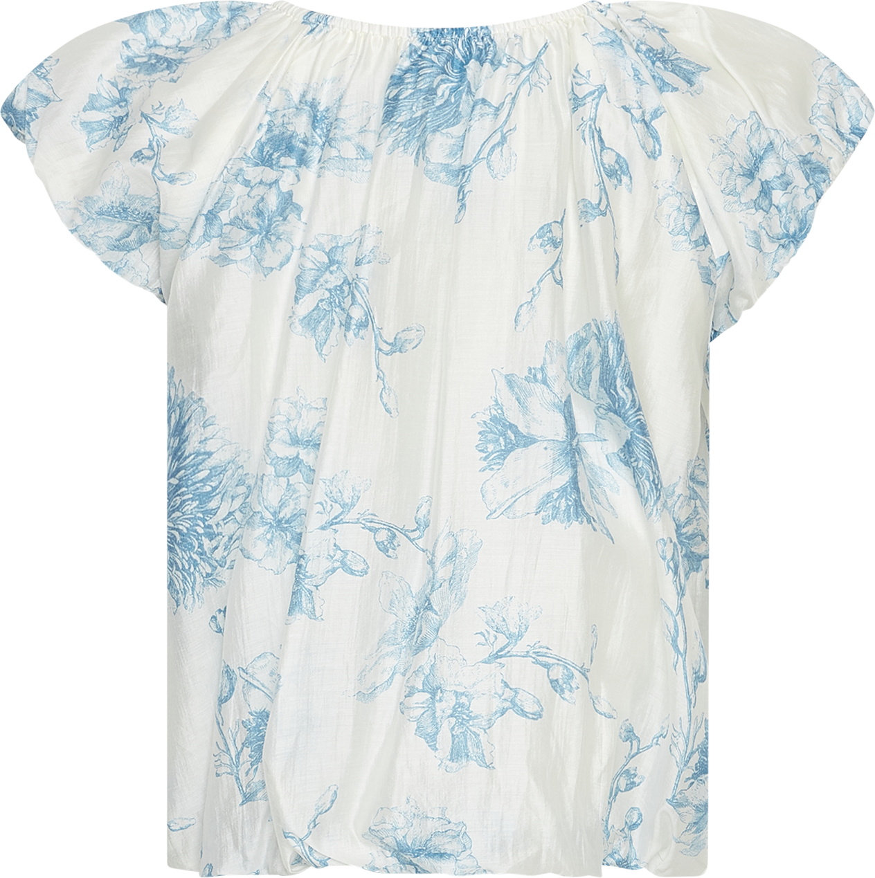 MSCHEvangelia SS Top AOP – Mulled Basil Flower, back