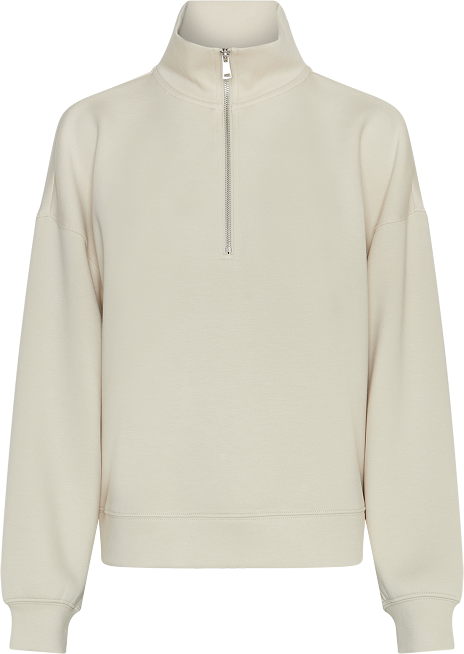MSCHIlliana Ima Q Zip Sweatshirt – Oatmeal, front