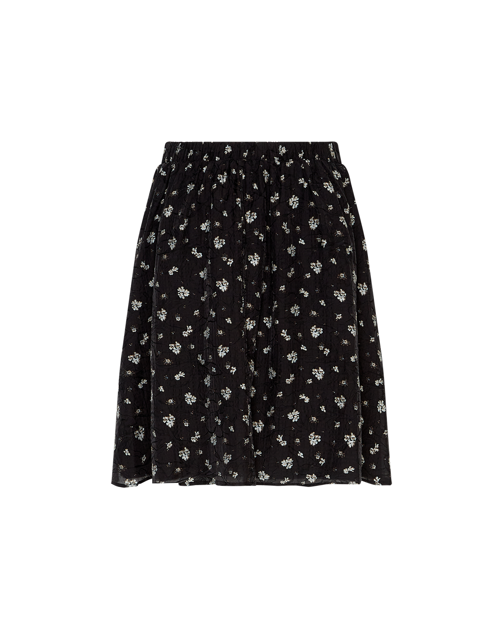 MSCHNancy Skirt AOP – Egret Flower, back