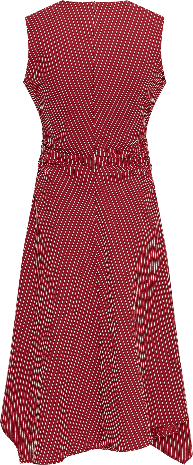 MSCHMaeve SL Dress STP – Rhubarb / Bleached Sand, back