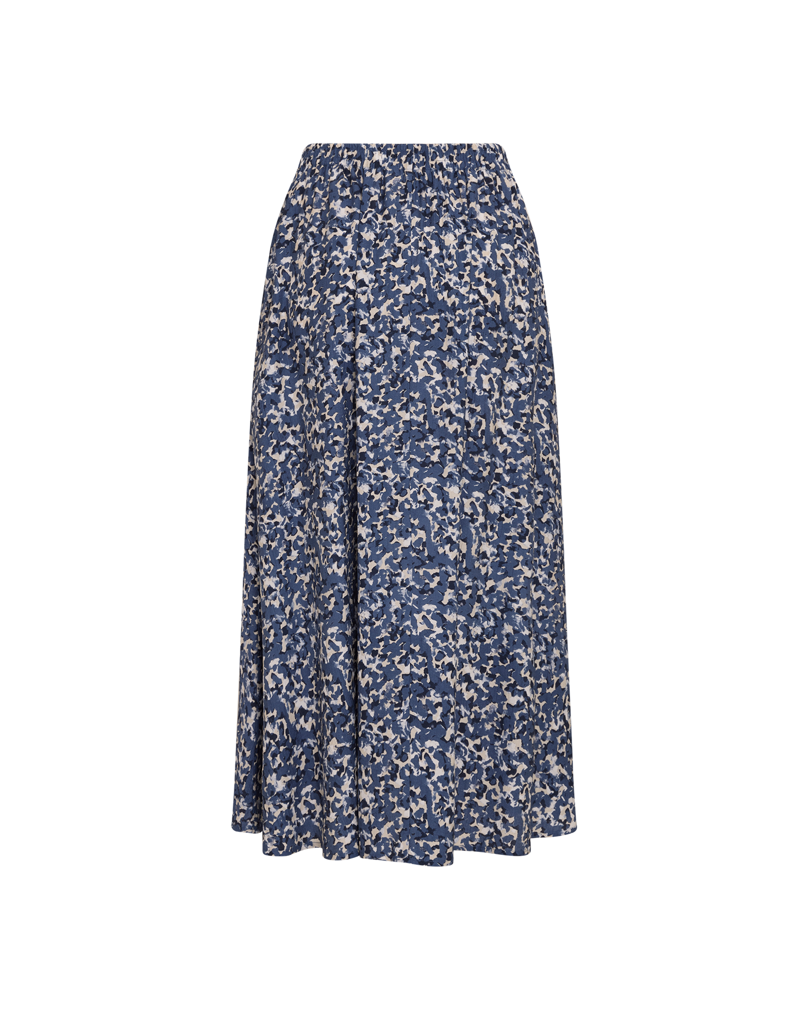 MSCHKaralie Jusia HW Skirt AOP – Dress Blues Abstract, back