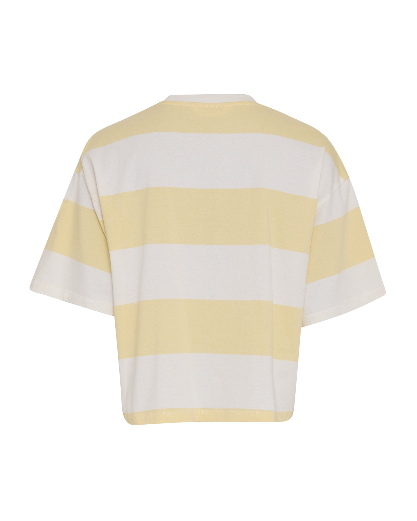 MSCHNaldi Organic Tee STP – Mellow Yellow / Egret, back