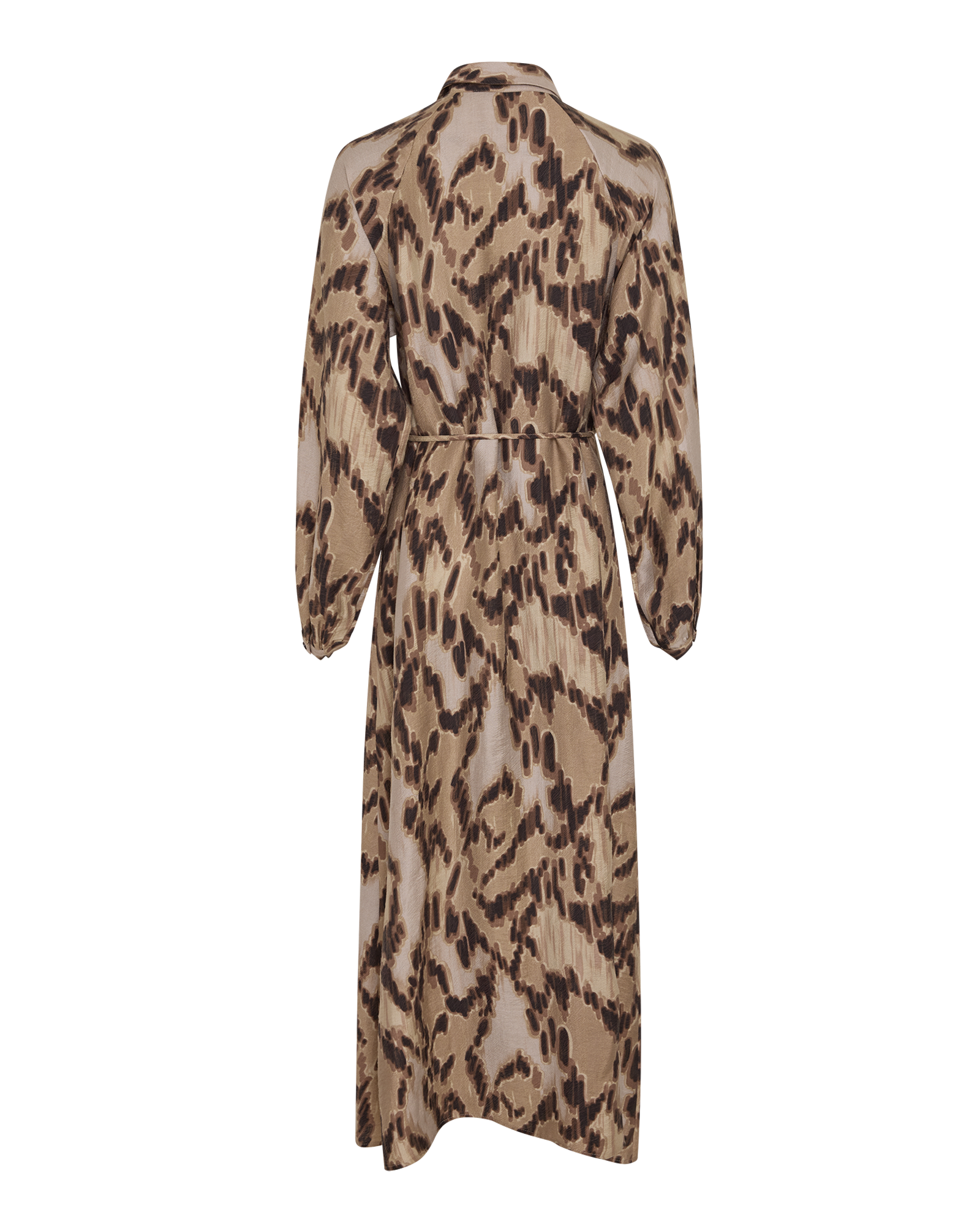MSCHEline Rianne Shirt Dress AOP – Fields Of Rye Abstract, back