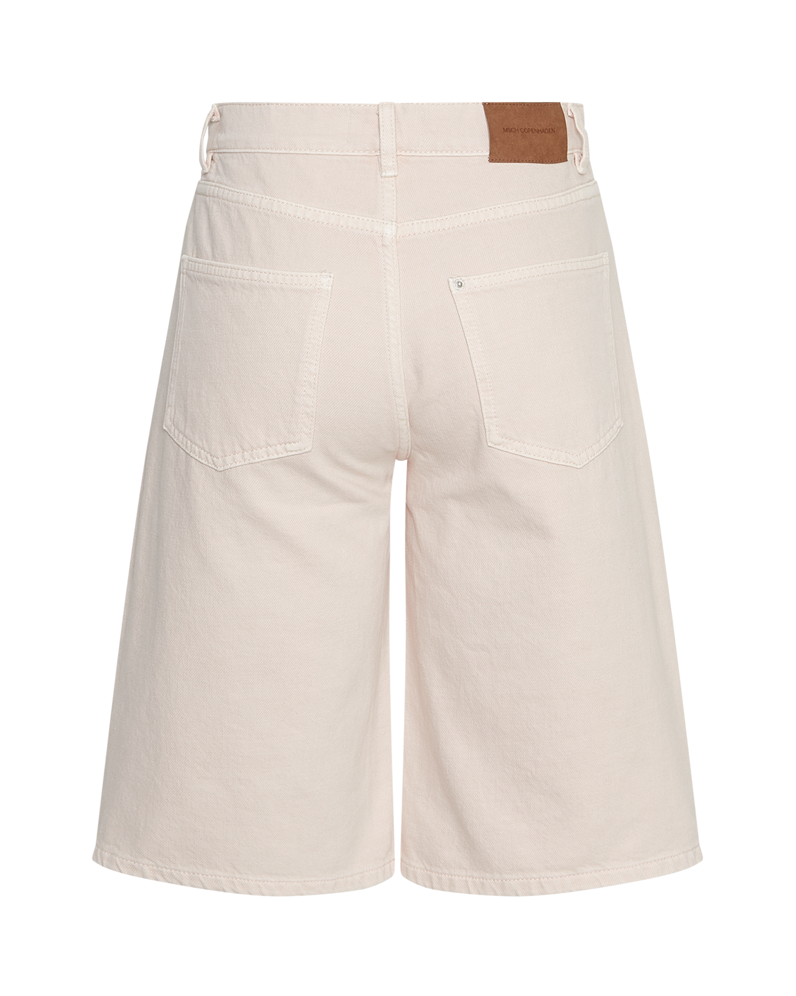 MSCHAspen Ida Denim Shorts – LIght Pink Washed, back