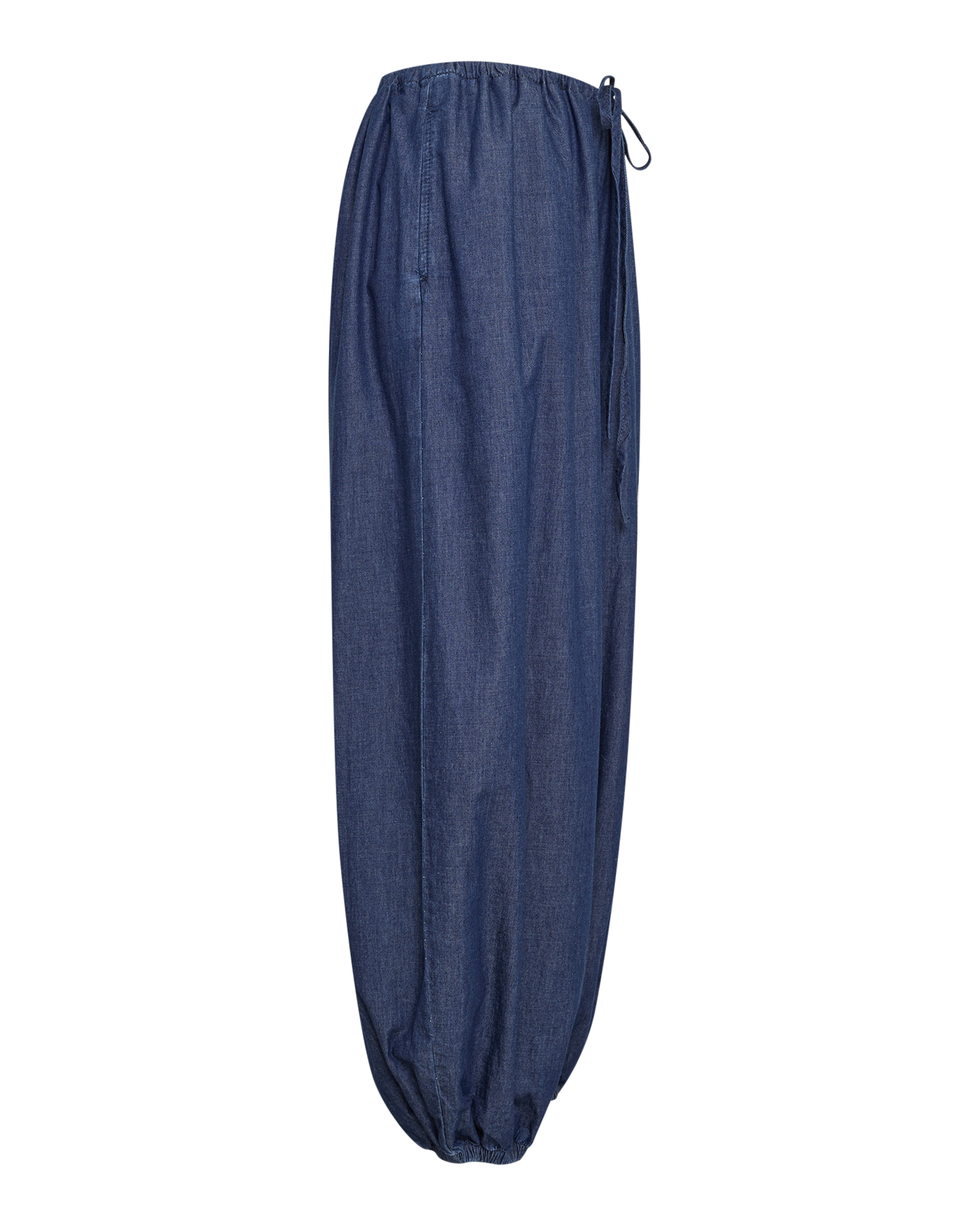 MSCHAleia Ruby Balloon Denim Pants – Mid Blue Washed, close-up