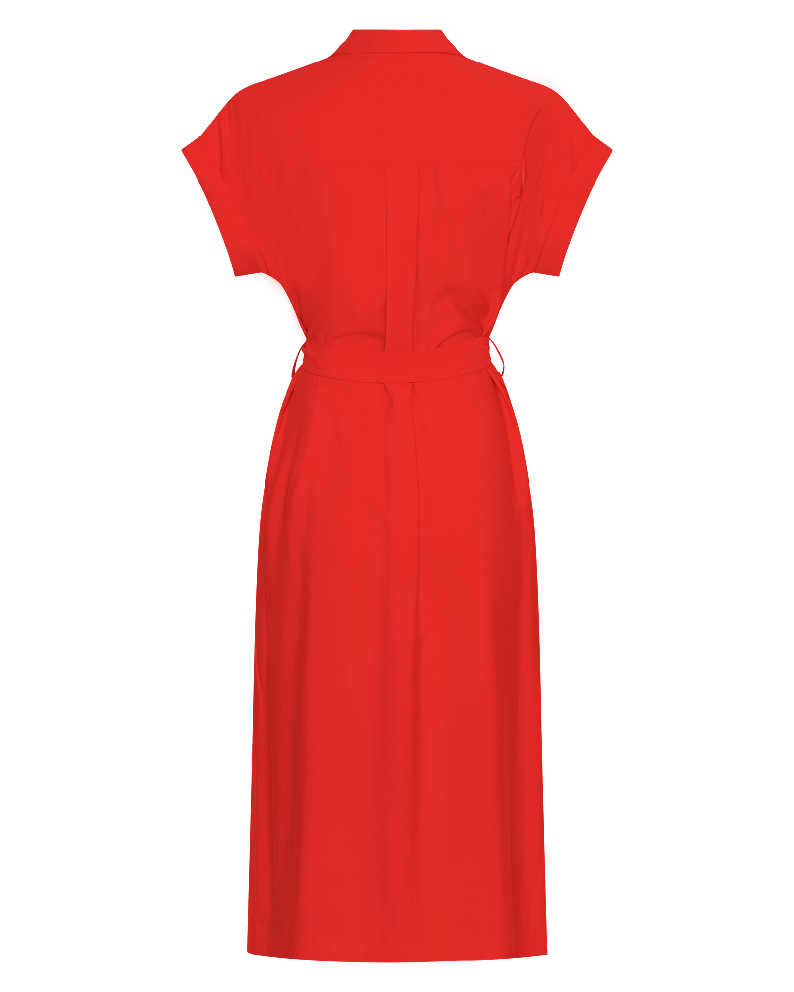 MSCHImila Selia SS Dress – Flame Scarlet, back