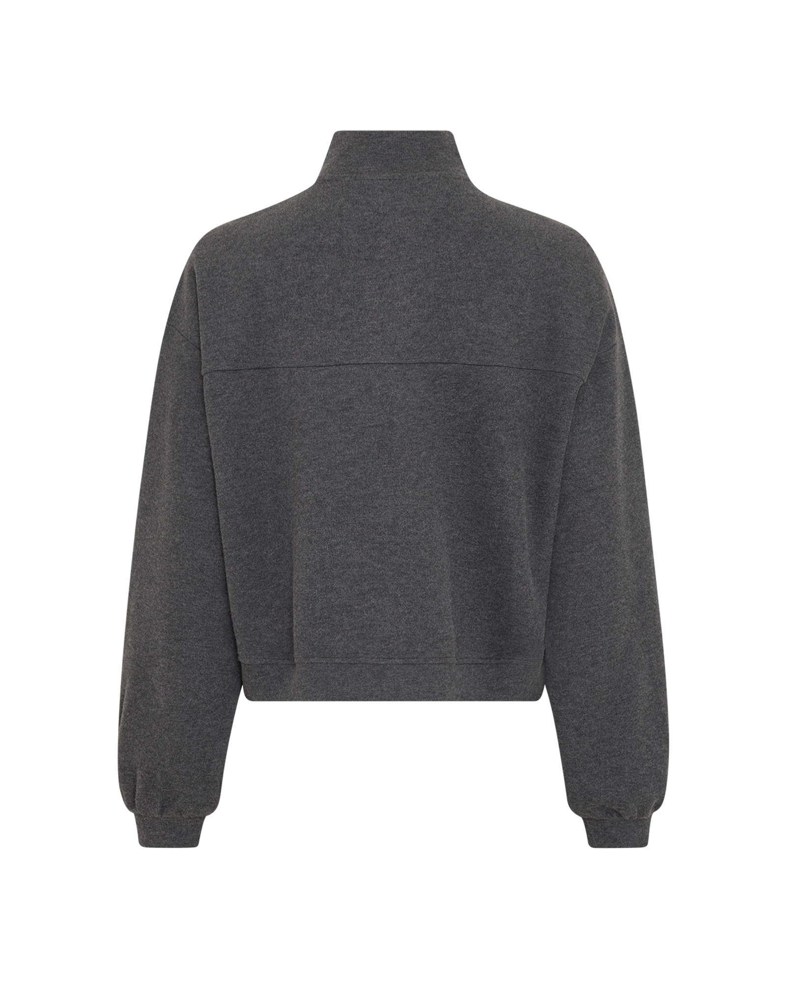 MSCHMarletta Zip Sweatshirt – Dark Grey Melange, back