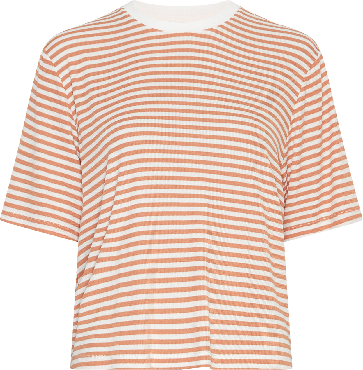 MSCHJana Tee STP – Egret / Caramel, front
