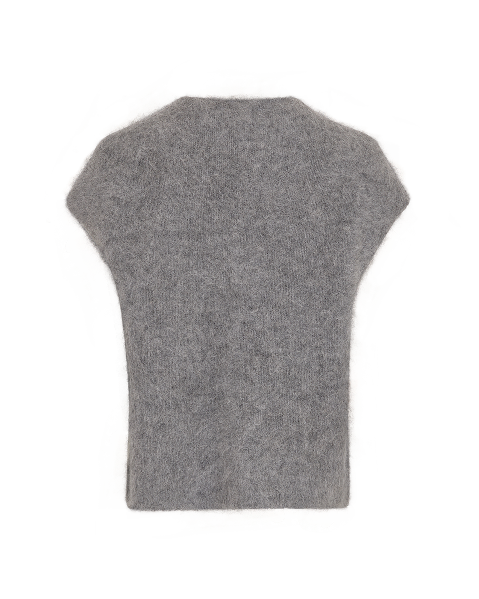 MSCHTila Salmia Vest – Mid Gray Melange, back